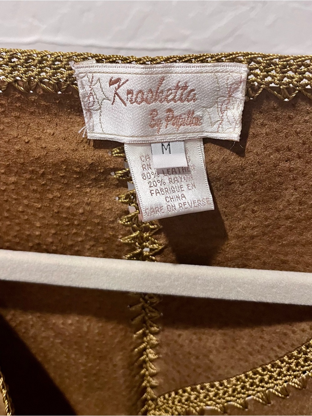 Vintage-Inspired Fringe Suede Jacket - Brown - Picture 6 of 9